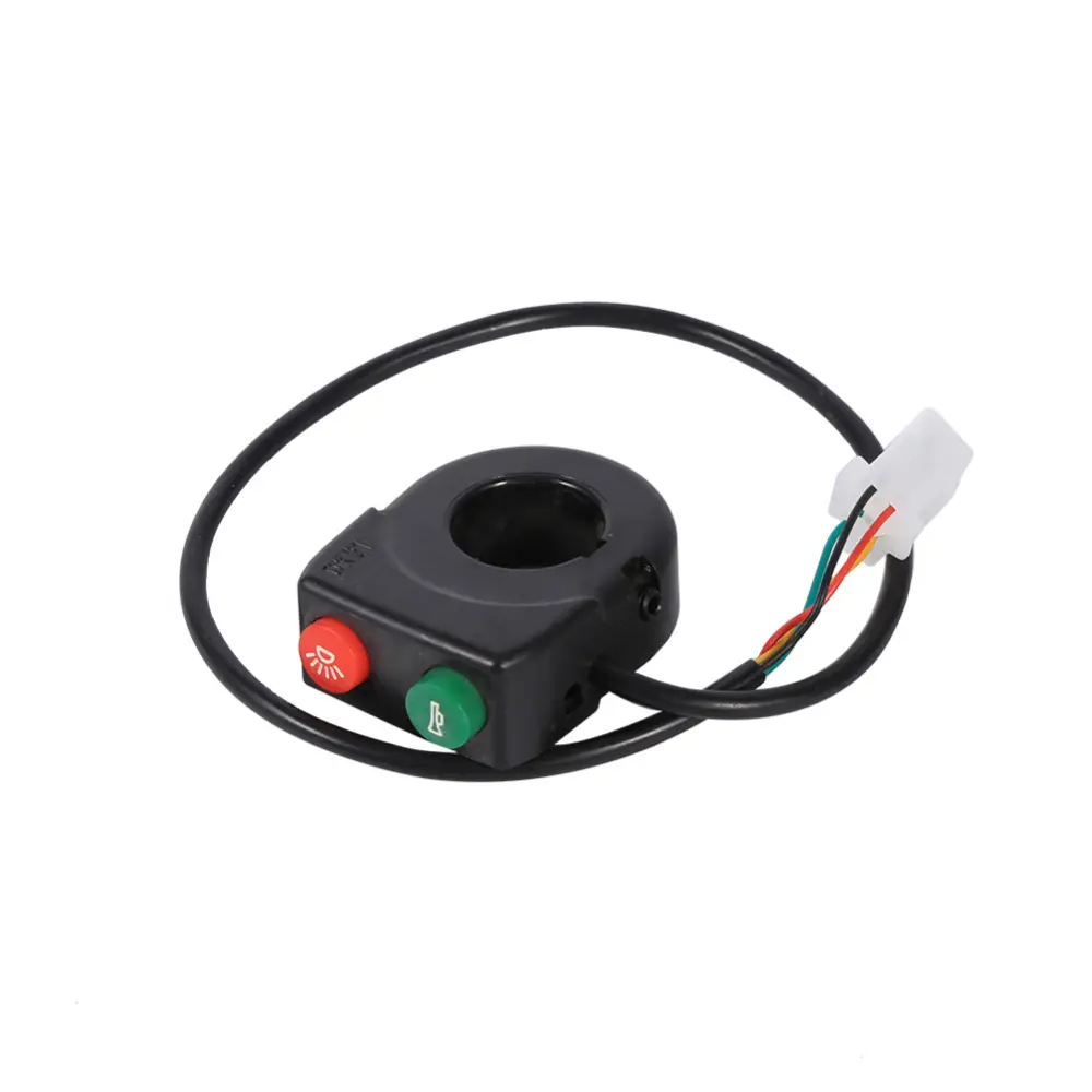 12V Horn HeadLight Switch Black On-Off Button Handlebar Switch Assembly For Motorcycle Scooter Car-Styling