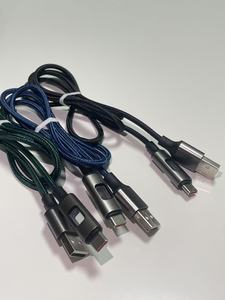 Câble <span class=keywords><strong>de</strong></span> charge rapide Micro USB tressé en nylon et aluminium pour téléphones <span class=keywords><strong>Galaxy</strong></span> <span class=keywords><strong>S</strong></span>, Android et tablettes – Connecteurs V8 et Type C - Product Image 4