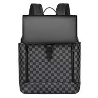 Mochila para Portátil Unisex Personalizable de PU con Cierre de Cremallera, Gran Capacidad, Certificación CE RoSH, Bolsa de Viaje Impermeable, Regalo de Navidad