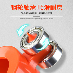 Contour Gauge With Lockable Marking For Woodworking Measuring Irregular Arc Ruler <b>Profile</b> Taking <b>Tool</b> - Product Image 4