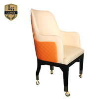 Chaise en cuir Texas Poker et Baccarat avec logo personnalisé Siège rembourré pour sports et divertissement