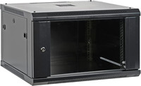 Armoire murale en acier noir 9U/12U avec porte en verre pour équipement informatique de données réseau pour rack de serveur de centre de données