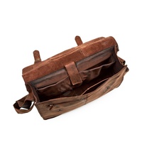 Tas Kurir Laptop Kulit Asli 18 Inci, Tas Kantor, Tas Kuliah, Tas Kulit Buffalo Hunter Retro Besar, Tas Kurir Laptop Kulit Asli