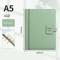 Carnet A5 en PU et lin à feuilles mobiles, couverture détachable, rechargeable, idéal pour le bureau, utilisation professionnelle, logo personnalisable