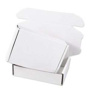 Tùy chỉnh tái sử dụng có thể tái chế giấy kraft trắng máy bay phong cách sóng carton gấp hộp vận chuyển bốn màu bù đắp dập nổi - Product Image 4