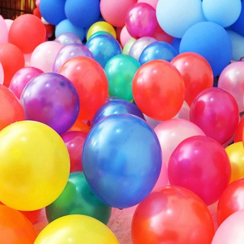 100pcs 2.3g 10inch Glossy Pearl Latex Balloons Baby Shower Toy Air Globos Decor Wedding Adult Birthday Party Decorations