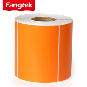 Rollo de etiquetas de papel térmico preimpreso colorido de alta calidad, etiqueta térmica directa de alimentos de rotación, escritorio, fuerte permanente - Product Image 5