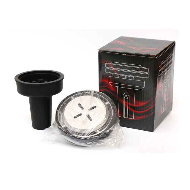 Hookah Glass Bowl Silicone Head for Hookah Silicone Quartz Bowl with Heat Management System with Heat Resistant HMD