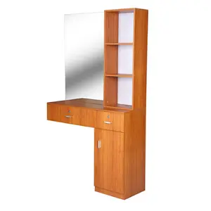 New design storage barber mirror station salon furniture styling mirrors barber shop equipment