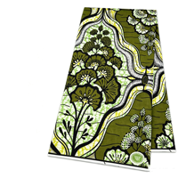 Nouvel Arrivage Vente en Gros Usine Tissu Tissé Biologique 100% Coton Imprimé Wax Africain Batik Ankara 6 Yards par Pièce pour l'Industrie de l'Habillement