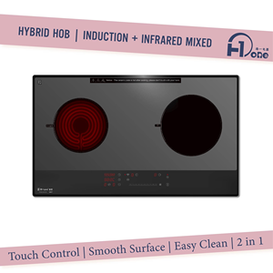 Cuisinière hybride intelligente WIFI Smart Tuya Control 2 brûleurs, plaque à induction 2 brûleurs, cuisinière intelligente double, système de sécurité avec verrouillage enfant - Product Image 5