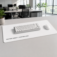 Tapis de souris IDeskMat à motif personnalisé, impression graphique nette, surpiqûres renforcées, pour configurations de créateurs numériques