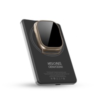 Cargador Portátil Magnético LF17, Carga Rápida, 10000mAh, Li-Polímero, Aleación de Aluminio, Carga Inalámbrica 15W, Entrada Micro USB, Pantalla LED