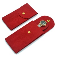 Cadeau de bijoux de voyage personnalisé Velert vert noir gris pochettes de montre sac de rangement pour pochette rolex pochette rouge omega