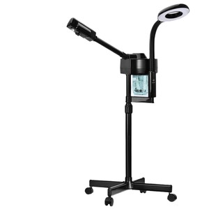 Appareil de soin du visage professionnel à vapeur chaude, pulvérisation nano hydratante, avec <span class=keywords><strong>loupe</strong></span> et lampe, pour salon de beauté - Product Image 1