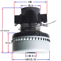 Moteur d'aspirateur Tennant/Viper/Comac/Karche/Nilfisk/IPC 36V 24V 3-stg Moteur d'aspirateur