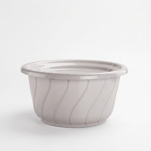 <b>Plastic</b> Spiral Round <b>Tub</b> with Lid 2.7 Liters Eco-Friendly Durable Portable Home Use - Product Image 1