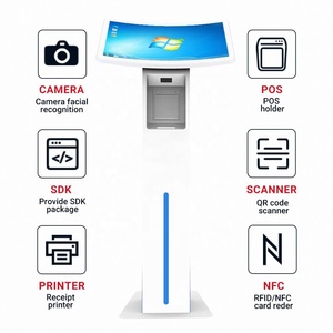 23.6inch Self Service Kiosks Receipt <b>Printer</b> 80mm QR Code <b>Scanner</b> Nfc RFID Reader Self-service Food Ordering Kiosk Horizontal - Product Image 2