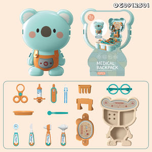 Sac à dos ours en plastique famille Montessori bébé jouets <span class=keywords><strong>docteur</strong></span> ensemble kits pour filles - Product Image 5