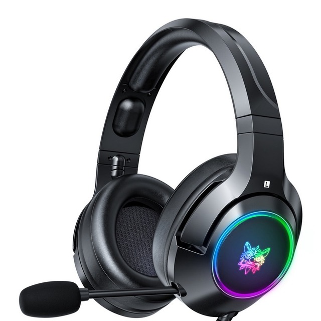 ONIKUMA K9 3.5mm Wired Gaming Headset Removable Cat Ears Headphones Noise Canceling E-Sports Earphone Volume Control Mute Mic
