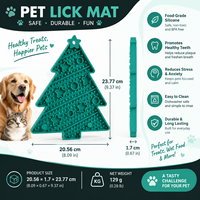 Tapis de léchage pour animaux de compagnie en silicone de qualité alimentaire, pour chien et chat, distributeur lent de nourriture, anti-anxiété, personnalisable OEM, vente en gros pour Noël