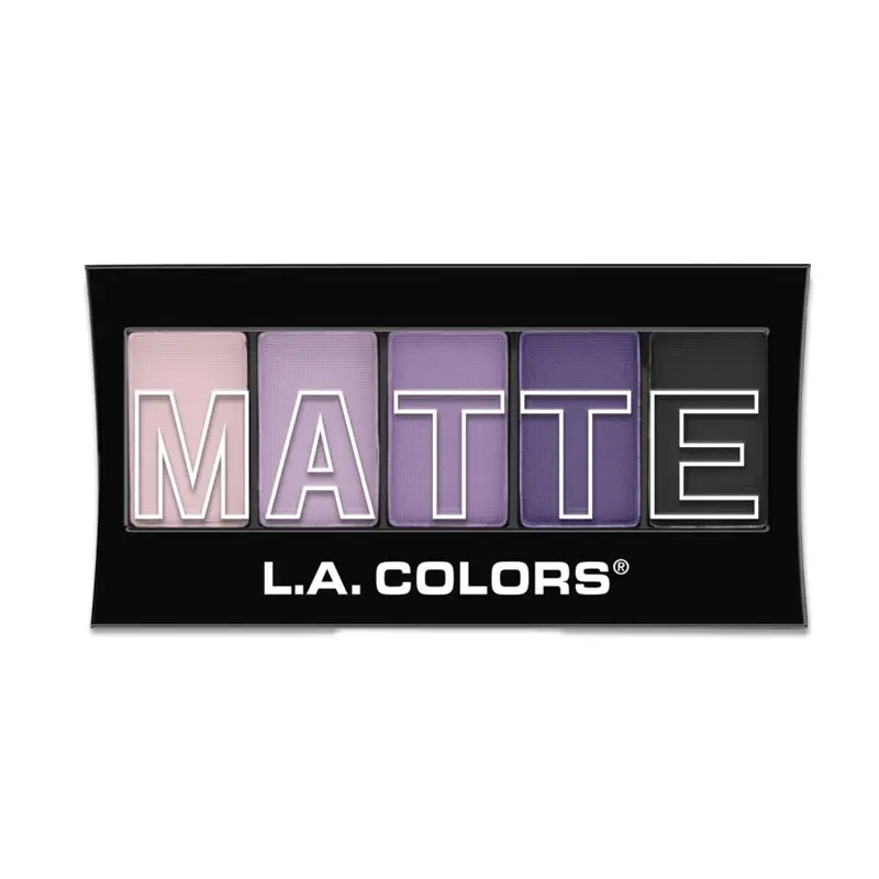 Пользовательский логотип 5 цветов матовые тени для век Фиолетовый Кашемир