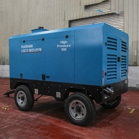 Compresseur d'air portable à vis haute pression diesel 21 bars pour plateformes de forage minier |   Compresseur fiable LGCY-19/21-21/18K