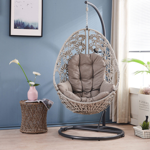 Silla Colgante Tipo Hamaca de Ratán PE para Patio, Uso Interior y Exterior, Personalizable, Impermeable, de Poliéster, Moderna, para Balcón - Product Image 3
