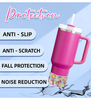 Noël et Saint Valentin série gobelet protecteur Silicone botte bouteille d'eau anti-dérapant bas manchon 12-40oz tasse accessoires