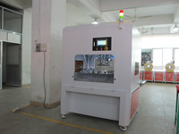 Machine à plier et à coller les boîtes carrées en PVC de 0.25mm, machine à coller les boîtes en PVC à 4 coins, machine à coller les boîtes en PVC
