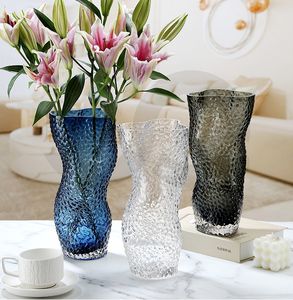 Irregular Water Drop Pattern <b>Glass</b> <b>Vase</b> - Product Image 3