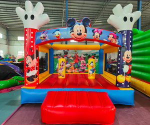 Casa de rebote inflable combinada con tobogán de agua con logotipo inflable personalizado | Inflables de juego <span class=keywords><strong>para</strong></span> niños <span class=keywords><strong>al</strong></span> <span class=keywords><strong>aire</strong></span> <span class=keywords><strong>libre</strong></span> de verano <span class=keywords><strong>para</strong></span> niños - Product Image 2