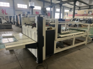 Corrugated Carton Box Semi Automatic <b>Folder</b> Gluer /Folding Gluing Machine Corrugated Box Making Machine - Product Image 1