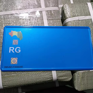 Placas de Matrícula de Vehículos de Plástico Impresas con UV Personalizadas de Guinea Conakry, Placas de Registro Legales para Motocicletas - Product Image 1
