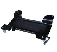 Support de stationnement et d'entretien pour moto LEE-DING LD-M01110 noir, avec cadre inférieur large et plateforme mobile pour roue arrière