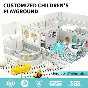 Indoor speeltoestellen in minimalistische stijl met ballenbak & glijbaan voor kinderspeelcentra - Product Image 6