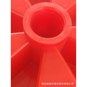 ล้อรถเข็นยางตันขนาด 12 นิ้ว ยี่ห้อ Qingdao Minghao สีแดง ป้องกันการรั่วซึม - Product Image 4