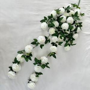 Fleur artificielle suspendue <span class=keywords><strong>en</strong></span> gros, longueur 120 cm, <span class=keywords><strong>vigne</strong></span> de fleurs de pivoine pour la décoration de la maison - Product Image 6