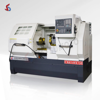 Tour à métaux CNC de haute qualité CK6140, tour à métaux durable à rails plats, porte-outil électrique 6T en option