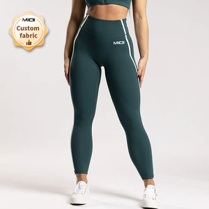 กางเกงเลคกิ้งเอวสูงสำหรับผู้หญิงกางเกงออกกำลังกายฟิตเนสเอวสูงระบายอากาศได้กำหนดได้เอง - Product Image 6