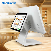 Système de caisse enregistreuse POS avec écran tactile de 15,6 pouces et écran d'affichage de 10,1 pouces, résolution 1920x1080, multi-OS pour les épiceries et les restaurants