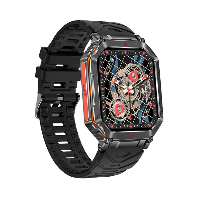 GPS Smart Watch KR92, Compass Flashlight 107 Sport Modes 1ATM Waterproof Altitude Barometer Sport Outdoor Smartwatch