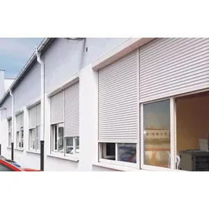 Modern Customized Color Insulated Exterior Motorized Roller Shutter Windows White Aluminium Slats Window Shutters Cost