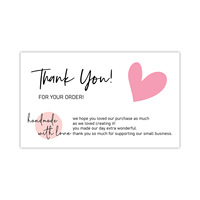 Carte de vœux rose Business cadeau, 1 pièce, carte de Shopping avec Logo personnalisé, carte de remerciement