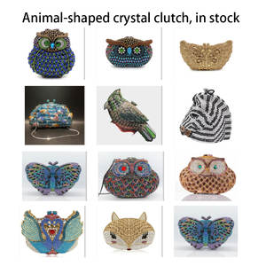 <span class=keywords><strong>Pochette</strong></span> da Sera a Forma di Animale Cava in Metallo con Diamanti all'Ingrosso <span class=keywords><strong>Pochette</strong></span> di Lusso in Cristallo e Strass da <span class=keywords><strong>Donna</strong></span> Borsa a Mano Disponibile - Product Image 3