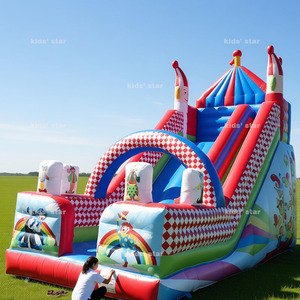 Château gonflable géant personnalisé et écologique avec toboggan, capacité <span class=keywords><strong>20</strong></span> enfants, idéal <span class=keywords><strong>pour</strong></span> la <span class=keywords><strong>location</strong></span> commerciale et les fêtes - Product Image 6