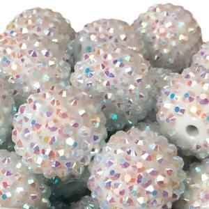 2025 12mm Acrylic <b>Beads</b> <b>Colorful</b> Resin Crystal Rhinestone Round Disco Ball Spacer <b>Beads</b> for Jewelry Making - Product Image 3
