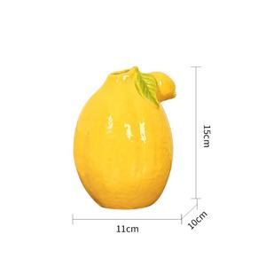 مزهرية طاولة من البورسلين بتصميم حديث من البورسلين محاكية لأزهار الليمون المحاكية للديكور وغرفة المعيشة والمكتب - Product Image 6