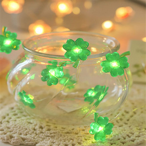 Casa Jardín Decoración Interior Led Verde Trébol <span class=keywords><strong>de</strong></span> cuatro hojas Guirnalda Hada Cadena Luz Adorno <span class=keywords><strong>de</strong></span> <span class=keywords><strong>Navidad</strong></span> Noel - Product Image 2