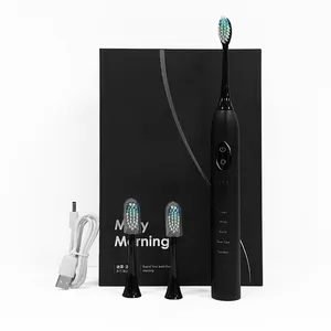 Produttore sonico spazzolino da denti orale con 2 testine per pulizia igiene ricaricabile Smart Sonic elettrico spazzolino da denti
